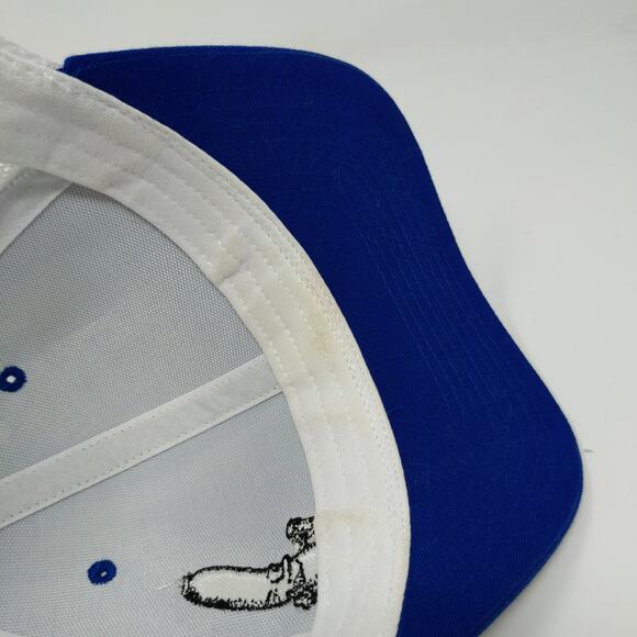 Richardson Style 112 Meshback Snapback Hat Embroidered Drunk Sausage Blue White - Picture 10 of 12